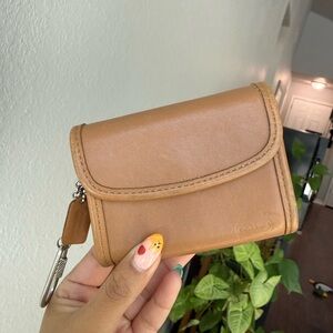 Coach Multifunction Wallet Purse 7219 in Camel